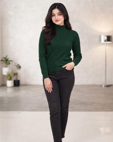 Premium Ribbed High Neck Sweater (Copy)