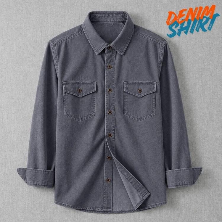 Stylish Denim Shirt - Details 7