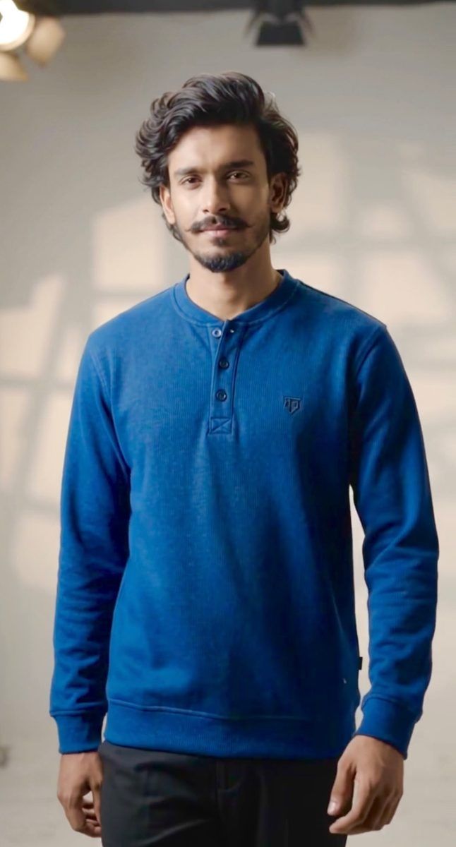 Winter Stylish Placket Button Sweatshirt - View 5