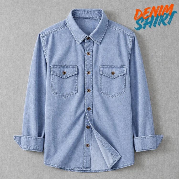 Stylish Denim Shirt - Details 6