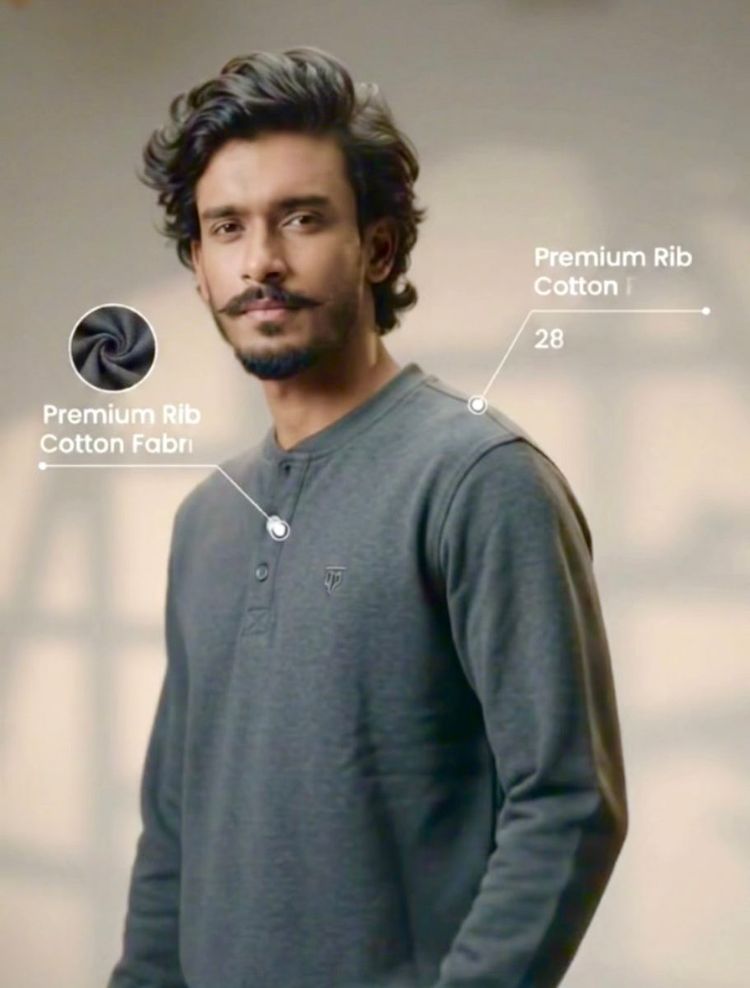Winter Stylish Placket Button Sweatshirt - View 1